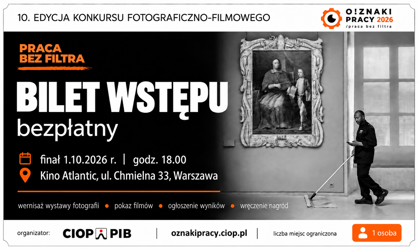 Finał O!ZNAK PRACY — pobierz bezpłatny bilet!